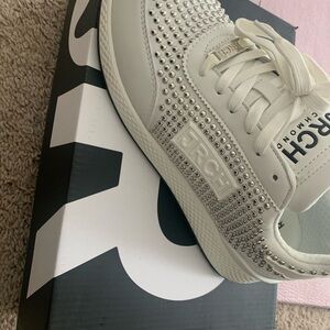 White John Richmond  Rhinestone Embellished Sneakers